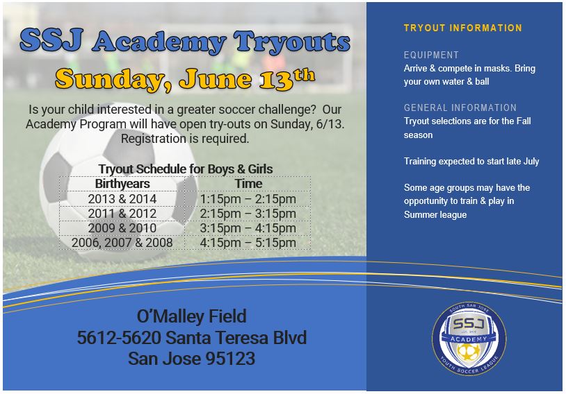6.13 Tryout Flyer 6.13 Tryout Flyer